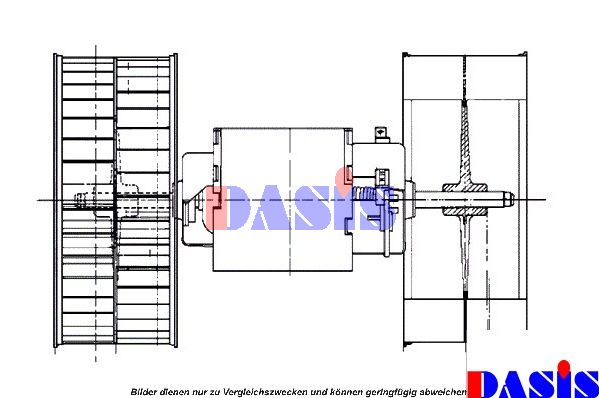 AKS DASIS Вентилятор салона 870310N